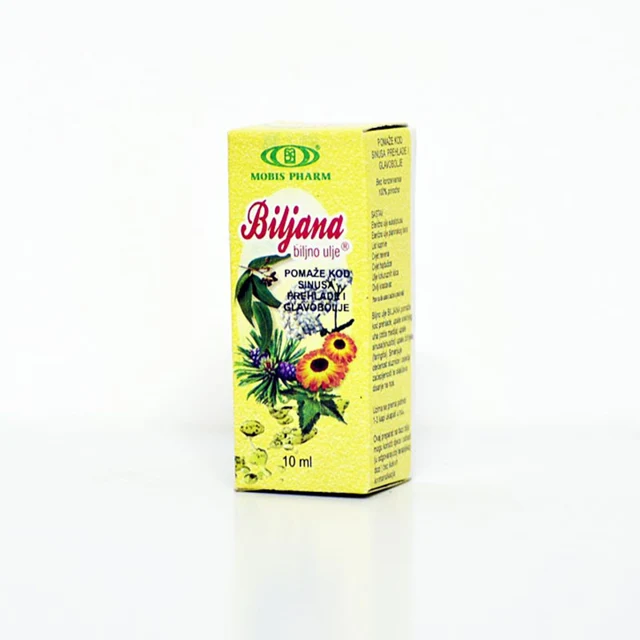 Biljana - biljno ulje pomaže kod sinusa, prehlade i glavobolje